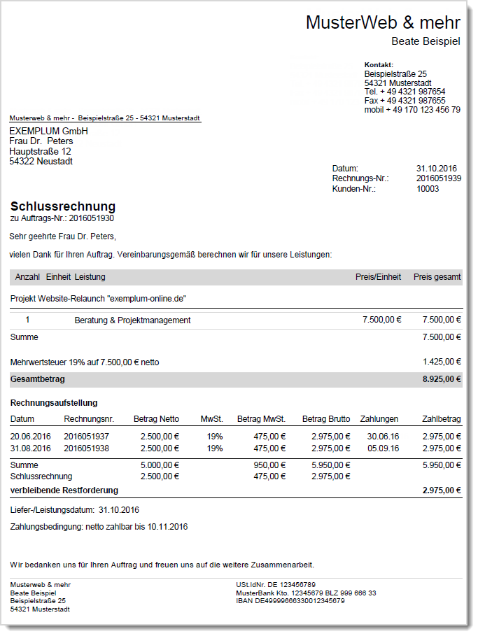 Rechnungen.de | Rechnungen im deutschen (Umsatzsteuer-)Recht